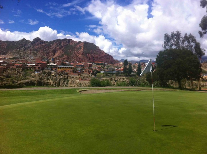 World's Highest Golf Course aka La Paz Golf Club, Bolivia